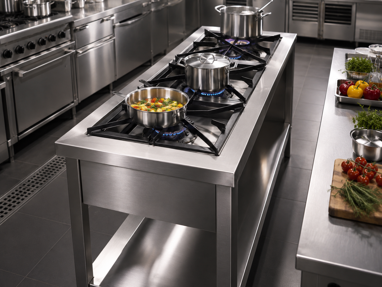 Heavy-Duty Commercial Gas Cooker