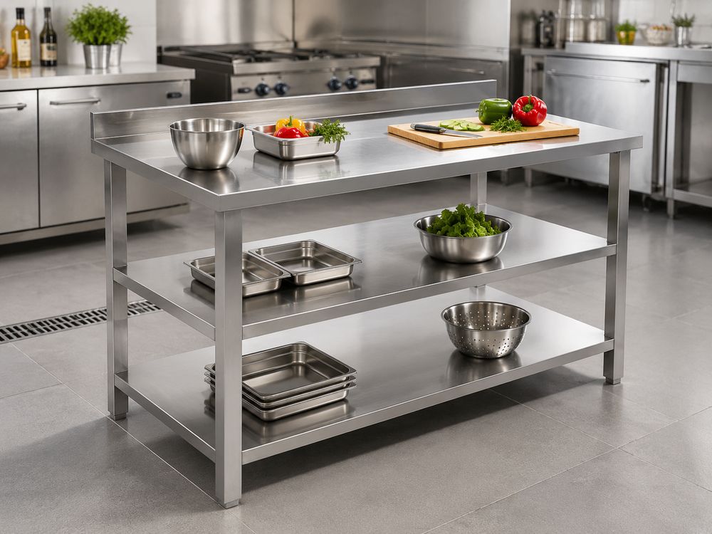 Stainless-Steel Workstation Table